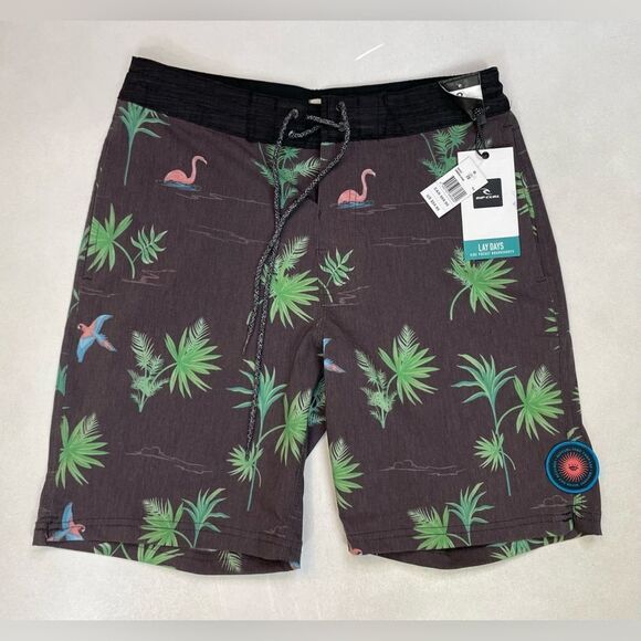 Rip Curl Lay Days Side Pockets BoardShorts Shorts Men Size 28 Multicolor NWT - Picture 1 of 8